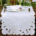 Ver imagem 2 de Caminho de Mesa Retangular Passione 40x140cm - Catran Branco