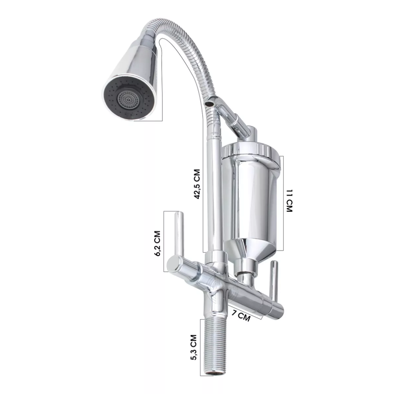 Casagrande Mundial: Torneira Gourmet de Mesa com Filtro - Água Pura, Bica Flexível e Duplo Jato! - 5