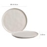 Conjunto C/ 6 Pratos Raso Bio Stoneware Clay Ø 27,5cm - 3