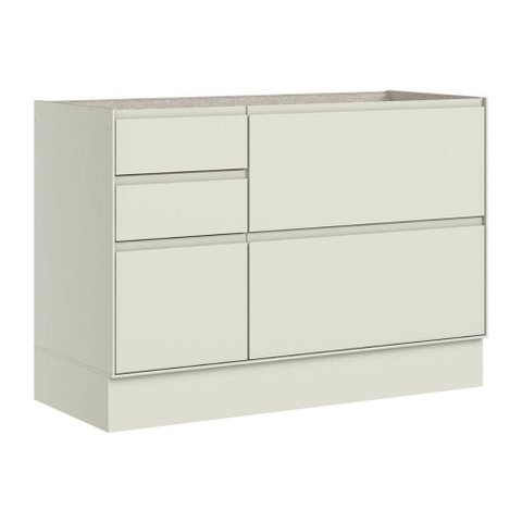 Balcão Cozinha Henn Fineze 1 Porta 4 Gavetas Areia