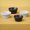 Ver imagem 3 de 40 Ramekins 60ml Pretos Molheira Servir Maionese Shoyu Potinho Pequeno Uno Plástico