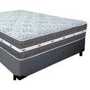 Ver imagem 3 de Cama Box Casal Sintético + Colchão Anjos Black Graphite Molas Ensacadas 138cm Suporta até 120 Kg