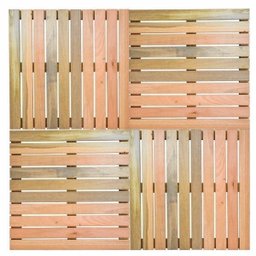 Deck em Placa de Madeira Modular Base Madeira 50x50cm Madersilva - 4