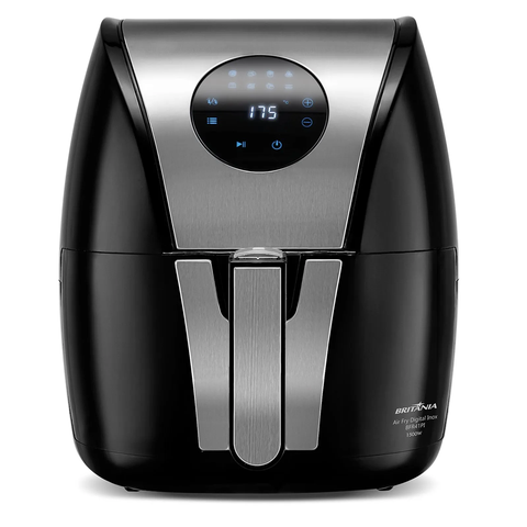 Fritadeira Elétrica Britânia Air Fryer Digital Inox 5l Bfr41pi Preta / Inox