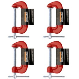 Kit 4 Grampos Tipo C Marceneiro Carpinteiro Leve 2 Polegadas - 1