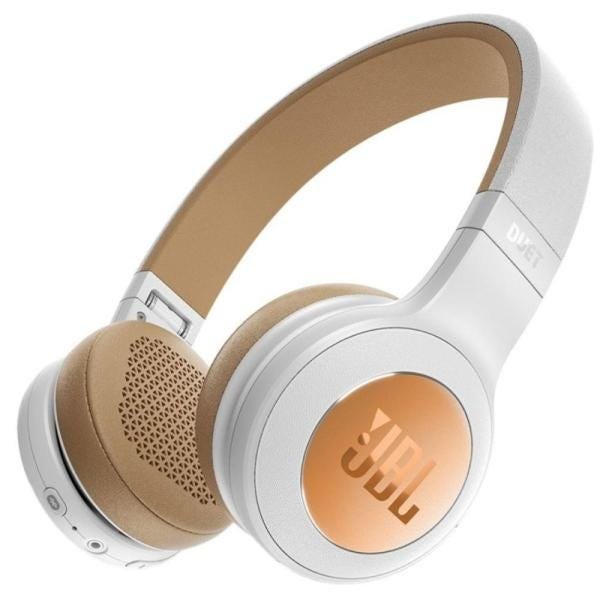 Headphone Jbl Duet Wht/Gold, Buetooth, com Microfone - Branco - 1
