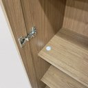 Ver imagem 5 de Cristaleira 2 Portas de Vidro 4 Prateleiras com LED CR6605 Yescasa Amêndoa