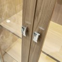 Ver imagem 7 de Cristaleira 2 Portas de Vidro 4 Prateleiras com LED CR6605 Yescasa Amêndoa
