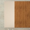 Ver imagem 7 de Rack Bancada com Painel Wood Pérola Metalizado/Canela para TV até 42” - Mobler