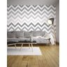 Papel Parede Adesivo Chevron Cinza - 2