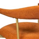 Ver imagem 6 de Cadeira Jantar Estofado Maya Dourada Decor. Contemporânea Encosto Anatômico Colorido/Premium Terracota