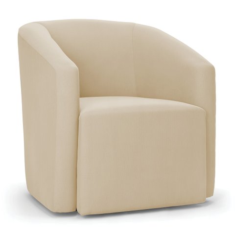 Poltrona Decorativa Orgânica Stella Max Suede D03 - D’Rossi