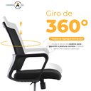 Ver imagem 3 de Cadeira de Escritório Ergonômica Michigan Diretor Secretária com Regulagem Giratória Preta