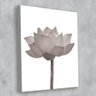 Tela Decorativa Flor De Lótus Fechada Preto E Branco 30X40Cm - 3