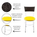 Ver imagem 2 de 2 Cadeiras Brancas para Cozinha Viena Marrom:Amarelo