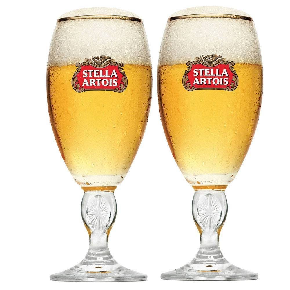 jogo de copos stella artois 2 peças ambev - 4