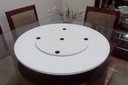 Ver imagem 3 de Prato Giratório Decorativo para Mesa de Jantar 70cm - Branco