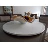 Prato Giratório Decorativo para Mesa de Jantar 70cm - Branco - 4