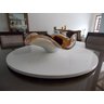 Prato Giratório Decorativo para Mesa Sala de Jantar 60cm - Off White - 4