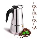 Ver imagem 3 de Cafeteira Italiana Inox Expresso Manual 200ml 4 Xícaras Café