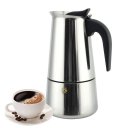 Ver imagem 2 de Cafeteira Italiana Inox Expresso Manual 200ml 4 Xícaras Café