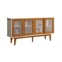 Ver imagem 2 de Buffet Sevilha Villa Mistral 4 Portas MDF MDP 164cm Off White Nature Casah