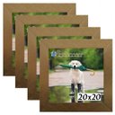 Ver imagem 1 de Kit 4 Porta Retrado Molduras 20x20 Dourado