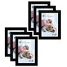Kit 6 Molduras Porta Retrato 15X21 Preto - 1