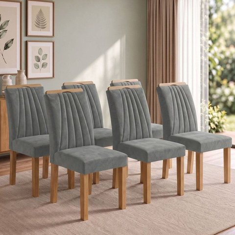 Conjunto 6 Cadeiras para Sala de Jantar Arizona
