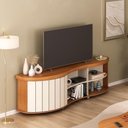 Ver imagem 1 de Rack Bancada Tv 75 Pol 180 Cm 4699 Cinamomo Off White Arly Cinamomo Off White