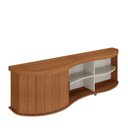 Ver imagem 4 de Rack Bancada Tv 75 Pol 180 Cm 4699 Cinamomo Off White Arly Cinamomo Off White