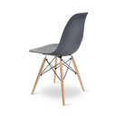 Ver imagem 5 de Kit 4 Cadeiras Eames Wood Design Eiffel Jantar Cinza Escuro