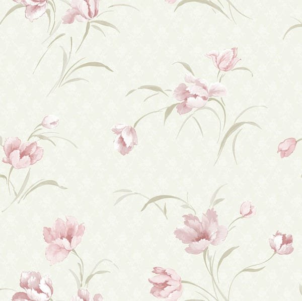 Papel de Parede Amaze Vinílico Lavável Flores Rosas - 1