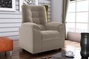 Ver imagem 1 de Poltrona Reclinável Mx61 Onix Veludo Cappuccino E434 - Matrix
