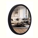 Ver imagem 2 de Espelho Redondo 40cm Moldura Alumínio Basic Reduna