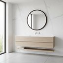 Ver imagem 4 de Espelho Redondo 40cm Moldura Alumínio Basic Reduna