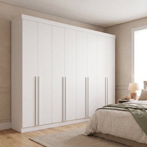 Guarda-Roupa Casal MDF 8 Portas 8 Gavetas Império