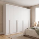 Ver imagem 1 de Guarda-Roupa Casal MDF 8 Portas 8 Gavetas Império