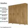 Guarda Roupa Casal 8 Portas 9110 Freijo Moval - 3