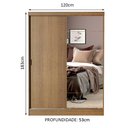 Ver imagem 6 de Quarto Completo com Guarda Roupa Luke e Cabeceira com 2 Mesas Laterais Madesa - Rustic