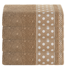 Kit 4 Toalhas de Banho 100% Algodão 1,50m X 75cm Alta Absorção Bordada Premium:fendi - 1