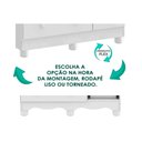 Ver imagem 4 de Guarda Roupa 4 Portas C/ (2 Cristal) e 3 Gavetas Tedy Branco/carvalho - Peroba