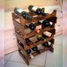 Adega Tipo Estante Para 16 Vinhos Madeira Rústica - 1