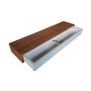 Ver imagem 3 de Aparador Suspenso com Gaveta Freijó com Off White 50x30x15