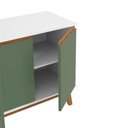 Ver imagem 5 de Aparador Kappesberg 4 Portas Branco/verde 156cm