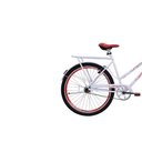 Ver imagem 2 de Bicicleta Feminina ARO 26 Genova - 311010 - BRANCO/VERMELHO