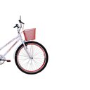 Ver imagem 3 de Bicicleta Feminina ARO 26 Genova - 311010 - BRANCO/VERMELHO