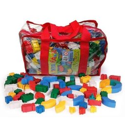 Mochila Monta F Acil Com 500 Peças Em Formato Circular Triangular Quadrado E Retangular - 2