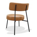 Ver imagem 4 de Poltrona Decorativa Sala de Estar Kobe Estofada com Encosto Couríssimo Whisky - Desk Design