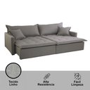 Ver imagem 6 de Sofá Cama Flora 02 Módulos de 120cm Br 15cm Meu Sofá Online